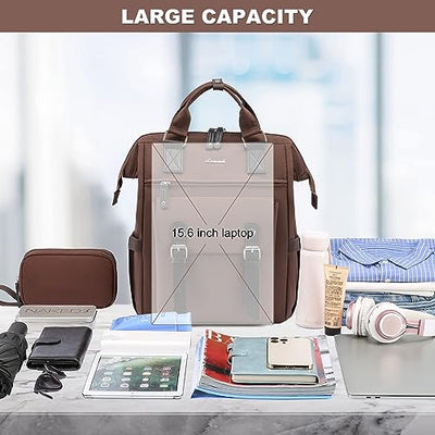 Backpack, Laptop School Backpack Teen 15.6 Inch With Data Cable Pouch & USB Charging Port, Waterproof Backpack Bag School Bag For Uni Work Business Travel Office