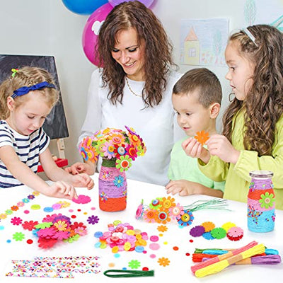 Flowers craft set for kids, fun craft set