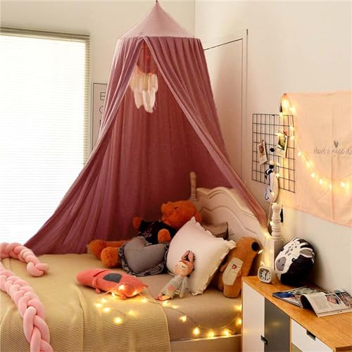 Canopy Bed Crib, Children Mosquito Net Lace Canopy, Canopy Bed Curtain for Play Reading Bedroom Dressing Room