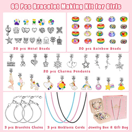 Gifts, jewelry crafts girls craft kit kids bracelets make charm bracelet kit DIY