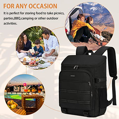 Waterproof Insulated Cooler Bag Large Picnic Backpacks Lightweight Lunch Bag Backpacks Cooler Bag for Camping BBQ Hiking Picnic