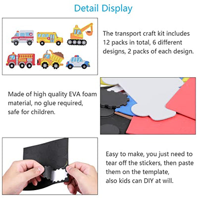 Sets Vehicles Craft Set Kids Creative Sets For Crafting DIY Craft Creative Arts and Crafts