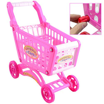 Kids shopping cart playset, Filled with more than 50 plastic food toys