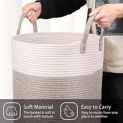 Laundry Basket Woven Cotton