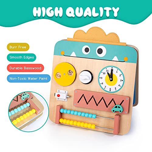 17 in 1 wooden busy board for kids