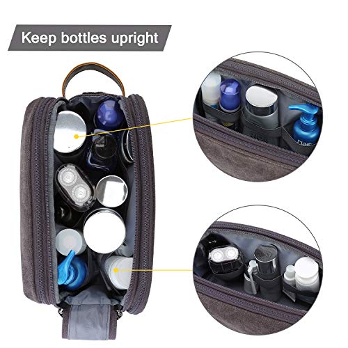 Toilet Bag, Travel Toiletry Bag Cosmetic Bag with Double Zipper Opening, Large Storage Space, 5L