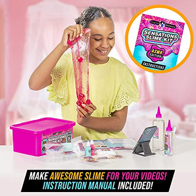 Sensations Slime Kit, ASMR Slime Kit, Complete Slime Kit for creating ASMR videos like Social Media Stars, Top Slime Making Kit