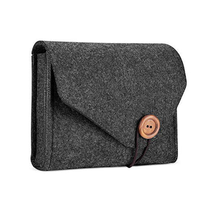 Felt Storage Case Bag, Portable Travel Electronics Accessories Organizer Bag for MacBook Laptop Mouse Power Adapter Cable Power Bank Mobile Phone Accessories Charger SSD HHD