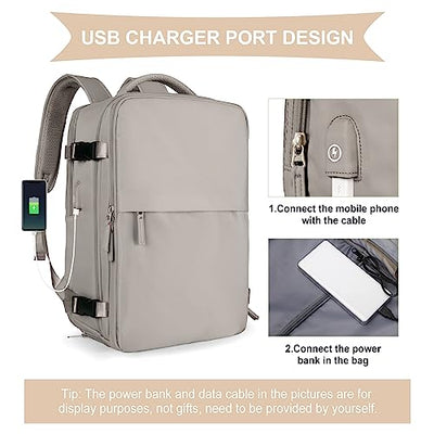 Cabin Bag for EasyJet 45x36x20 Travel Backpack Ryanair with USB Port Airplane Backpack Hand Luggage Backpack for Laptop Daypack Casual Folder