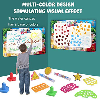 Animal water painting mat