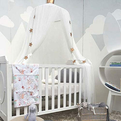 Children Bed Canopy Baby Crib Canopy Princess Mosquito Net Nursery Playroom Decor Dome Premium Yarn Netting Curtains