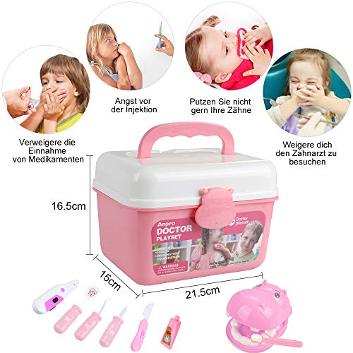 46Pcs Doctor Case Medical Toy Role Play Toy Set, Doctor Case Doctor Play Set Role Play Kit