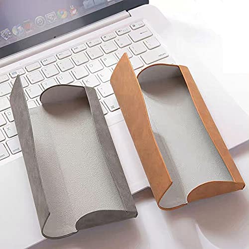 2 Pcs Eyeglass Case Box, Hard Shell Sunglasses Case, Classic Oversized Sunglasses Case, Hard Eyeglass Case, Magnetic Closure Leather Eyeglass Case