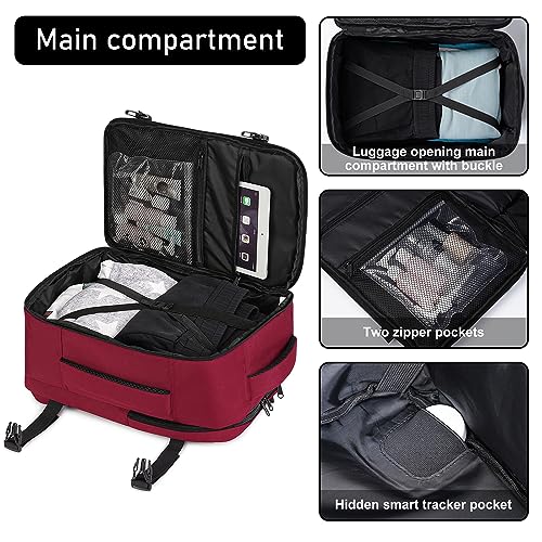 Backpack  for Ryanair Aeroplane Travel Backpack Hand Luggage Laptop Daypacks PET Recycled Environmentally Friendly Backpack Waterproof Under Seat 20 L