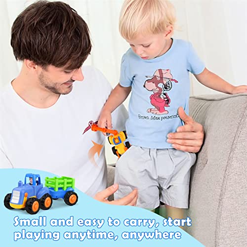 Baby toy car toys construction vehicles/excavator children's toy car for toddler 4 in 1 set,tractor,bulldozer,dump truck,cement mixer