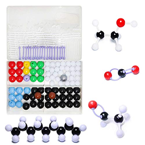 Chemistry molecular model kit student or teacher set for organic and inorganic chemistry learning, motivate enthusiasm to learn and increase space imagination