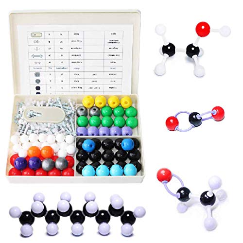 Chemistry molecular model kit (239 parts), student or teacher for organic and inorganic chemistry learning