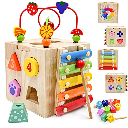 Motor Cube Motor Toy 5-in-1 Games Center Activity Cube