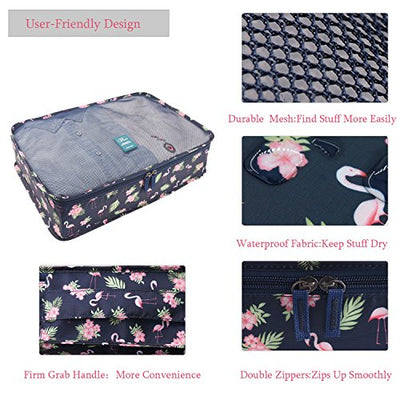 Garment Bag Set, 6 Piece Suitcase Bag, Ultra Light Suitcase Organizer Set for Travel, Duffle, Hand Luggage and Backpacks