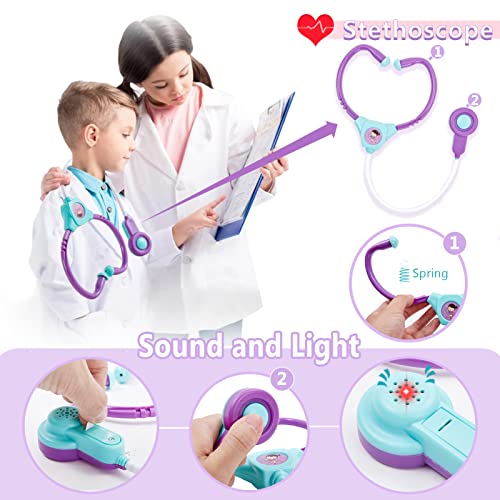 Doctor case doctor set kids doctor coat, doctor toys 3+ year young, doctor games gifts toys