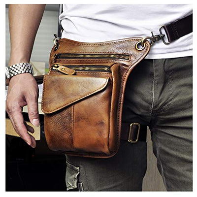 Genuine Leather Backpacks Leg Bag Hip Bag