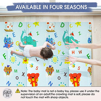 Crawling Mat Play Mat Baby Harmless, Play Mat Baby Carpet Baby Mat Foldable Play Blanket Crawling Mat Baby Floor Mat, Portable for indoor or outdoor use