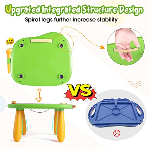 Children Toys from 1 Year, Magnetic Painting Board Magic Board Colorful Drawing Board Magnetic Board with 4 Legs for Kids Toys (Green)