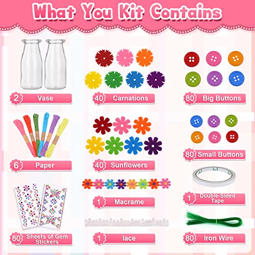 Flowers craft set for kids, fun craft set