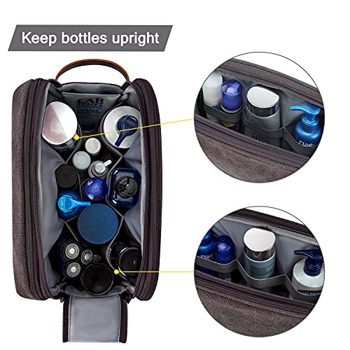 Toiletry Bag, Travel Toiletry Organizer Dopp Kit Water Repellent Shaving Bag for Toiletry Accessories