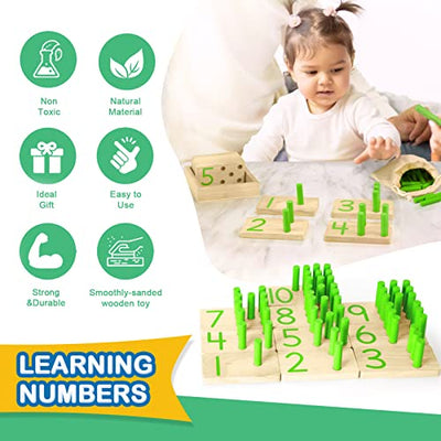 Toys wooden toys motor skills toys math toys number plug in game