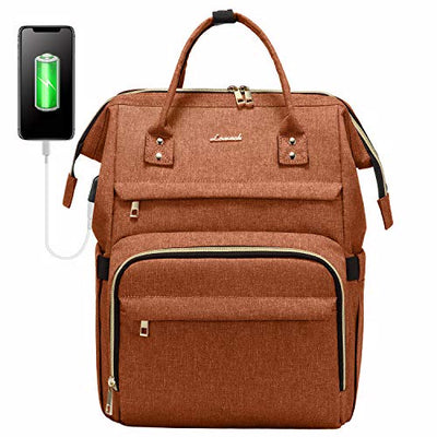 Laptop Backpack 15.6 Inch, Stylish Backpack, Waterproof Rectangular School Backpack Uni with USB Charging Port, for Travel Job Buseniss