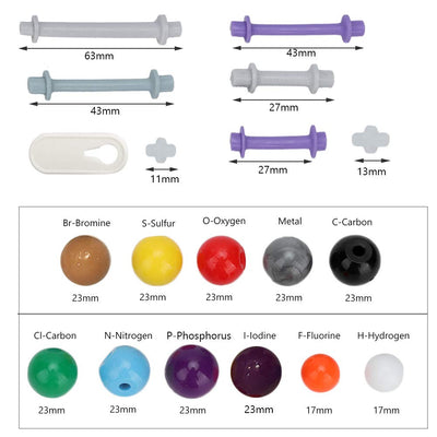 A question of Chemistry Molecular Chemistry Model Kit, molecule construction kit chemistry for inorganic and organic structures Atom Link Model Set for teacher training students