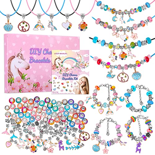 Jewelry craft kits charm bracelet craft kit gifts DIY jewelry making kit toys for kids adults jewelry making kit bead snake necklace