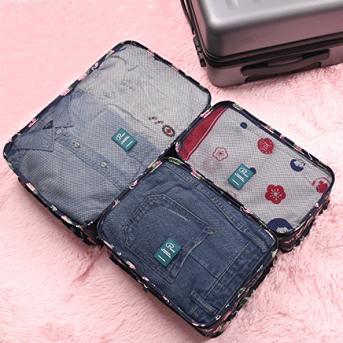 Garment Bag Set, 6 Piece Suitcase Bag, Ultra Light Suitcase Organizer Set for Travel, Duffle, Hand Luggage and Backpacks