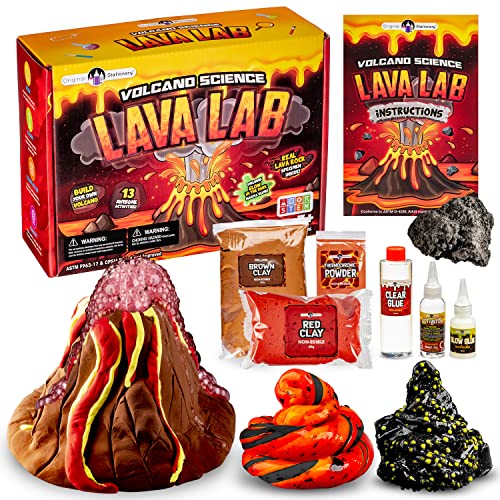 Lava science slime set, fun slime set laboratory for children to do science experiments and make lava slime yourself