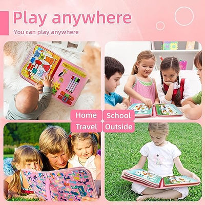 Busy Board Spielzeug, Activity Board Motor Activity Toy, Baby Sensory Learning Toy Motor Activity Board für Reisen Auto Flugzeug