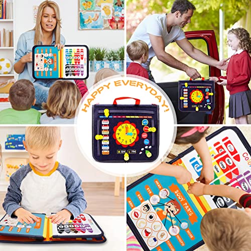 Busy Board für Kleinkinder 4-Schichten, Aktivität Bord, Spielzeug Baby Junge, pädagogische sensorische Spielzeug, motorische Fähigkeiten Bord, Kleinkind Lernen