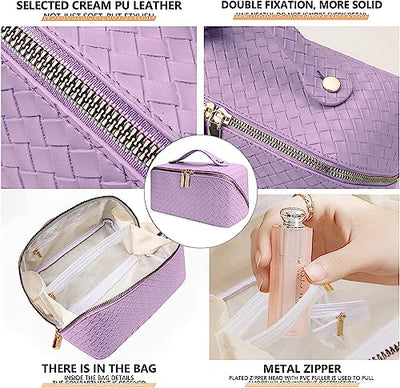 Large Capacity Travel Cosmetic Bag, Portable Make Up Bag