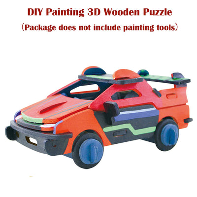 Wooden 3D Puzzle Collection Puzzle Model Kit Wooden Craft Kids Puzzle Educational Toy