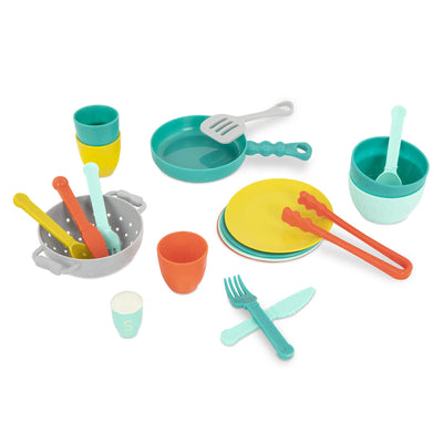 Accessoires de cuisine pour enfants set de vaisselle et set de casseroles - ustensiles de cuisine pour enfants pour la cuisine ludique