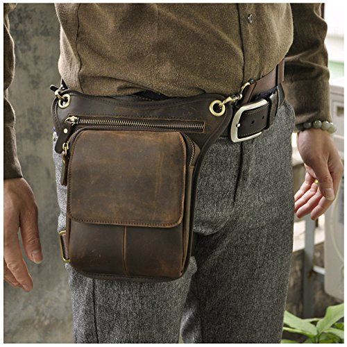 Genuine Leather Bag Leg Pouch Leg Bag