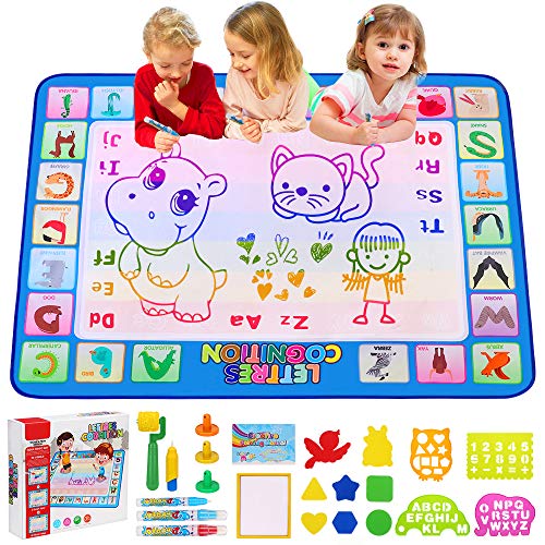 Water Doodle Mat Aqua Magic Doodle Painting Mat 100 * 78cm XL Aqua Drawing Painting Mat, Painting Mat With Water Pencil