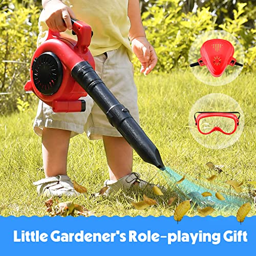 Toy leaf blower, tool set for children with functions, outdoor construction workshop garden toy