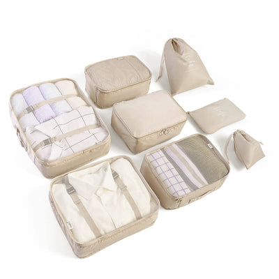 Kit d'organisation pour valise, cubes d'emballage sacs à vêtements sacs à chaussures organisateur de voyage cubes d'emballage organisateur de voyage cosmétiques sacs d'emballage pour valise