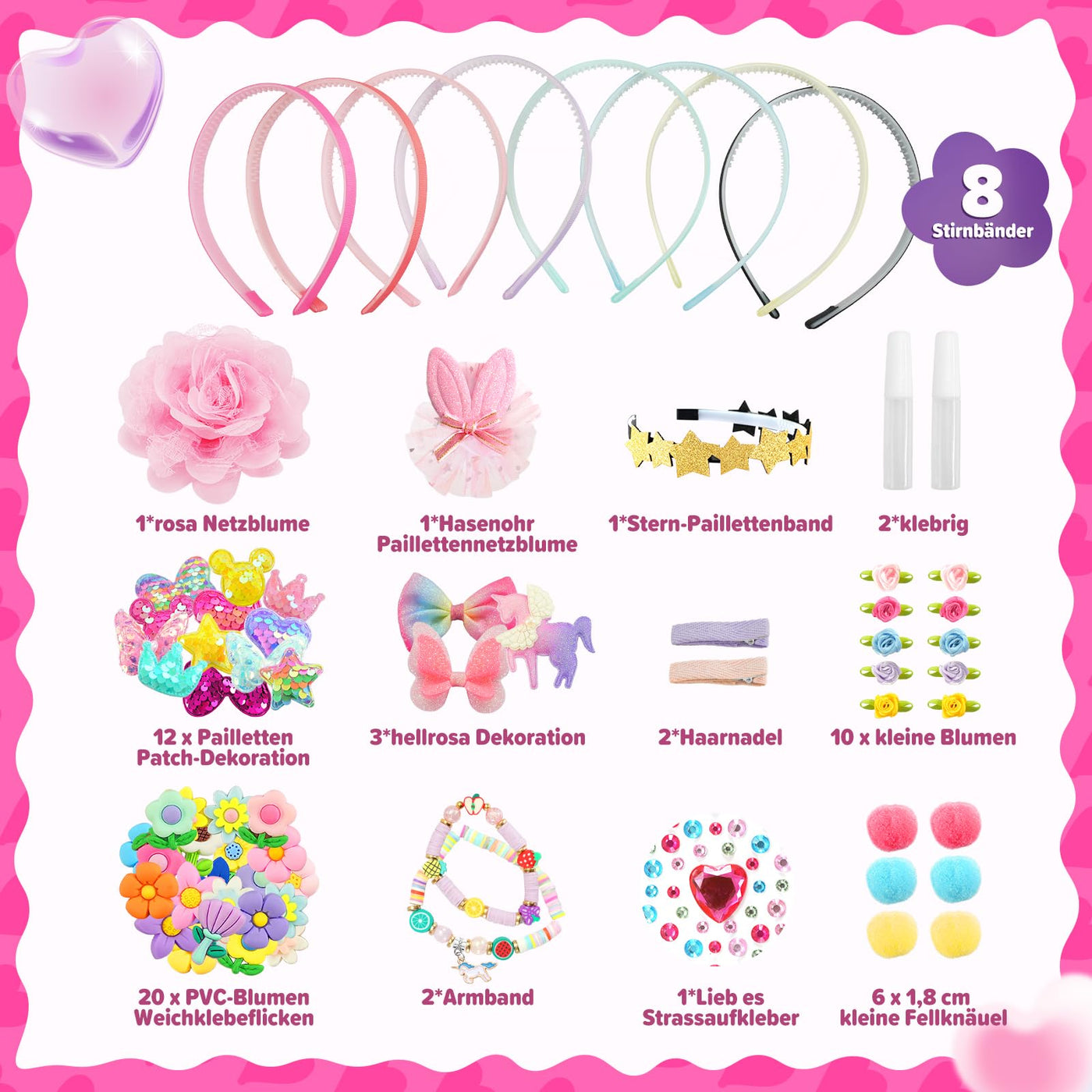 Hair bands ,Handicraft kit children , School enrollment gift , Easter gift