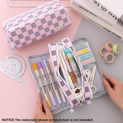 Pencil Case Teenager Pencil Case 3 Compartment, Large Capacity Pencil Case for School & Office