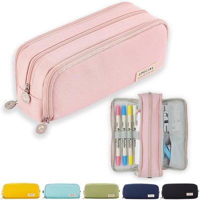 Pencil Case Teenager Pencil Case 3 Compartment, Large Capacity Pencil Case for School & Office