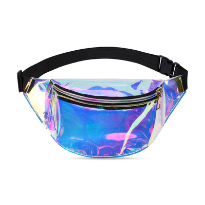 Belt Bag, Fanny Pack Fashion Waterproof, Fanny Pack Belt Bag Compartments with 3 Compartments, Adjustable Belt Waist Bag for Sports Travel Hiking