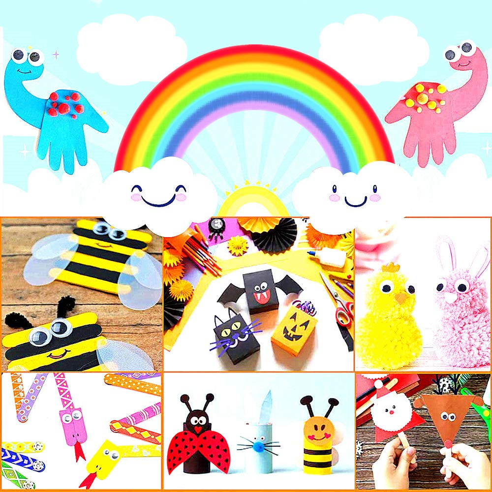 Craft kits Craft supplies for children Easter Crafting with pipe cleaners pompom feathers , вeads аoam rubber сolored paper вecorations