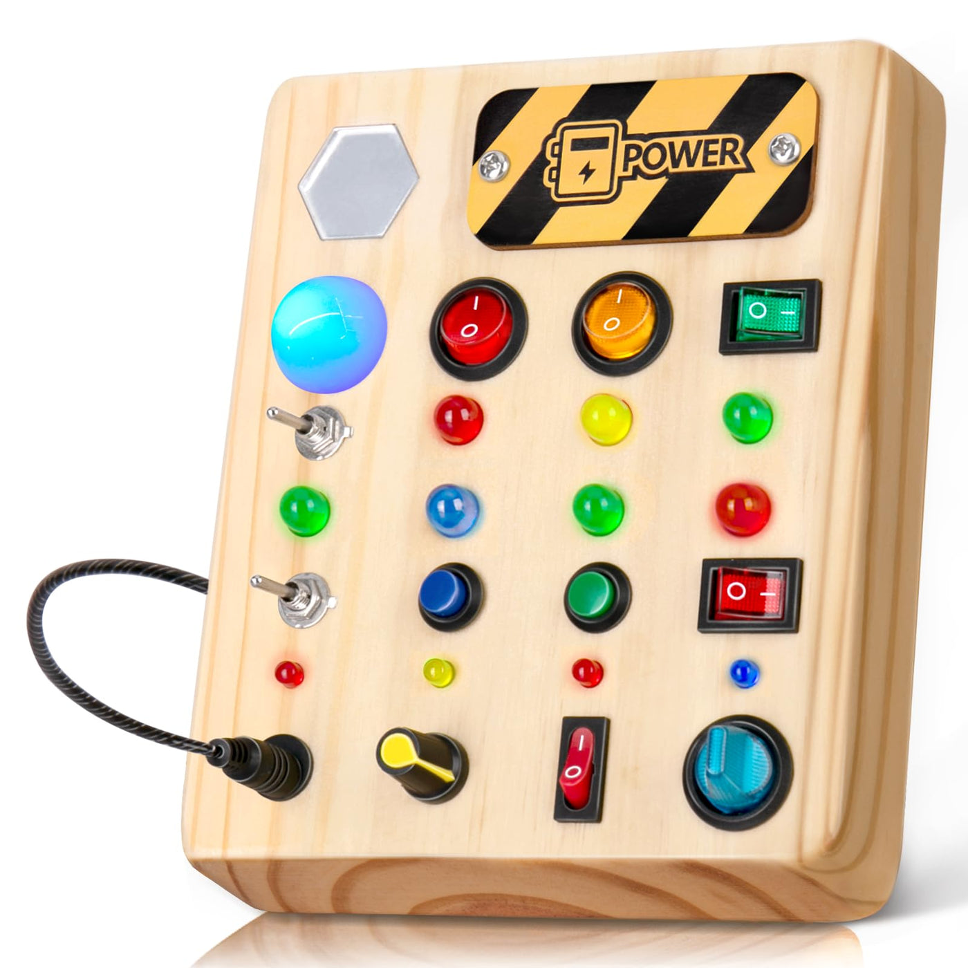 Spielzeug Busy Board mit LED, Babyspielzeug, Activity Board Kinderspielzeug